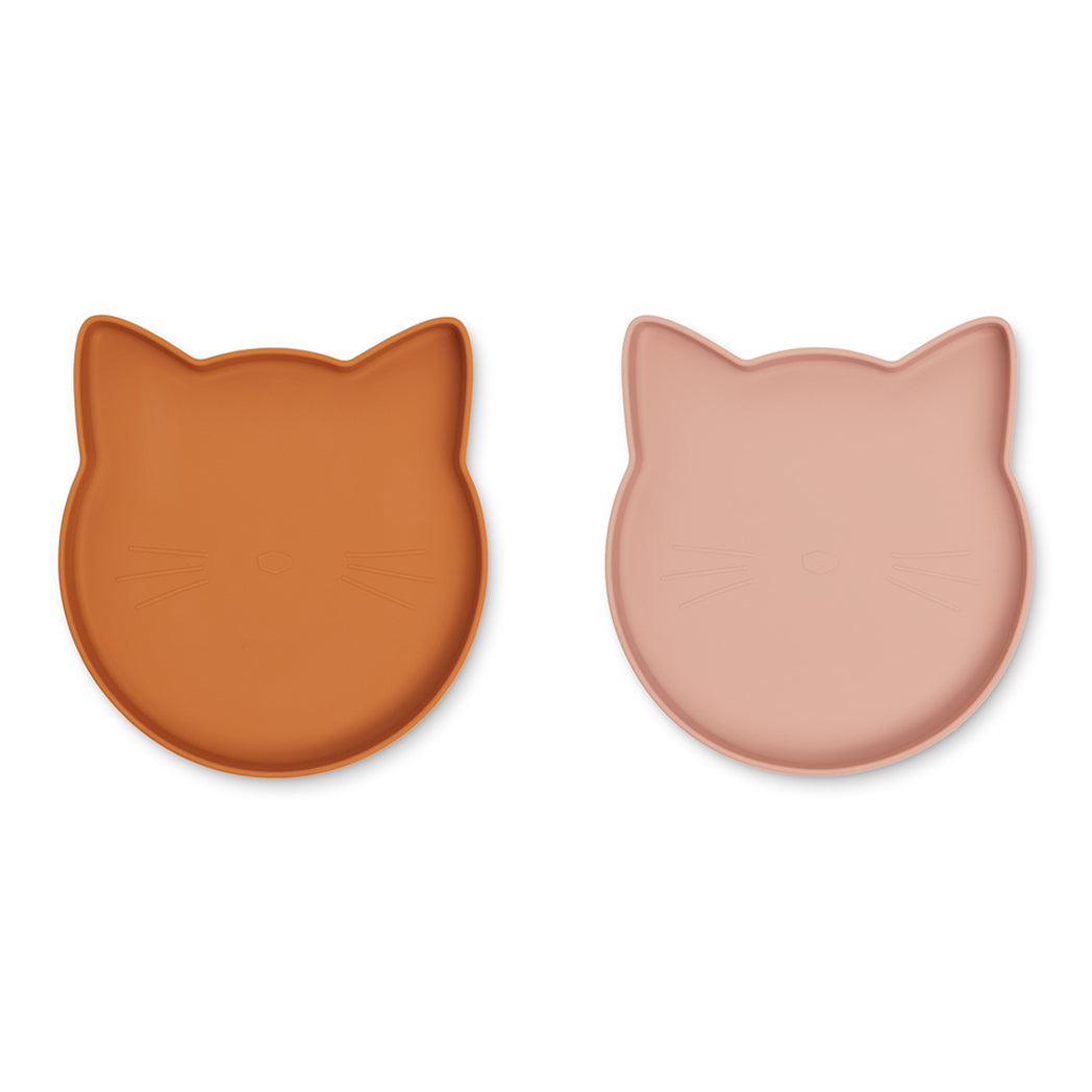 Liewood Silikon Teller Marty 2-Pack Mustard bei Yay Kids