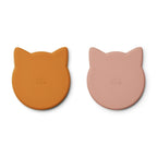 Liewood Silikon Teller Marty 2-Pack Mustard bei Yay Kids