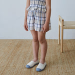My Little Cozmo Kinder Turnschuhe Harlow Ecru mit Blau bei Yay Kids