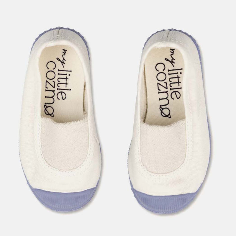 My Little Cozmo Kinder Sneakers Harlow Ecru mit Blau bei Yay Kids