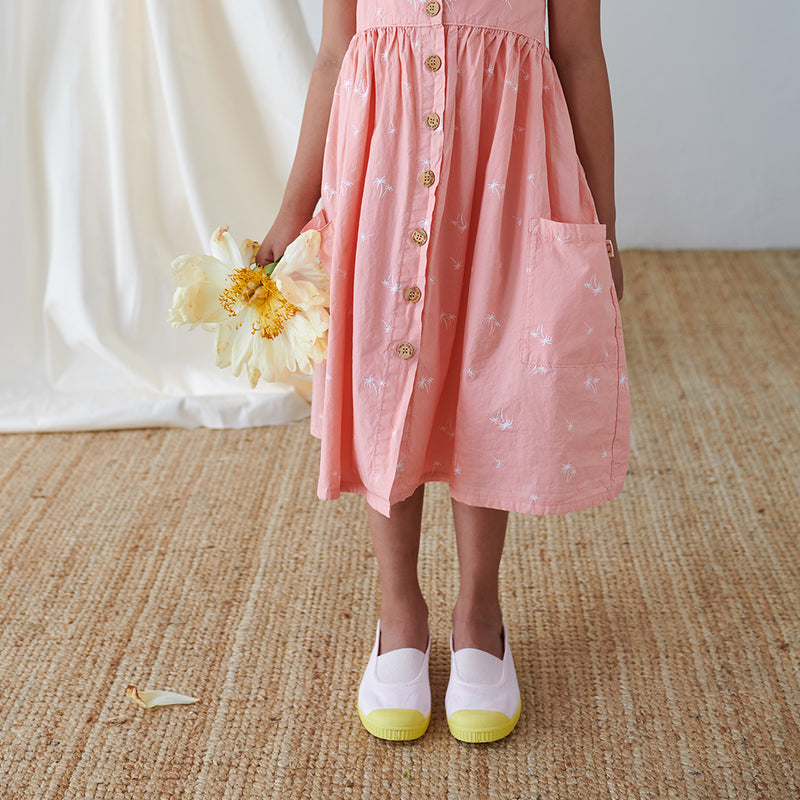 My Little Cozmo Kinder Turnschuhe Briar Rosa mit Gelb bei Yay Kids