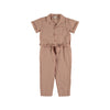 My Little Cozmo Kinder Leinen Overall Terracotta bei Yay Kids