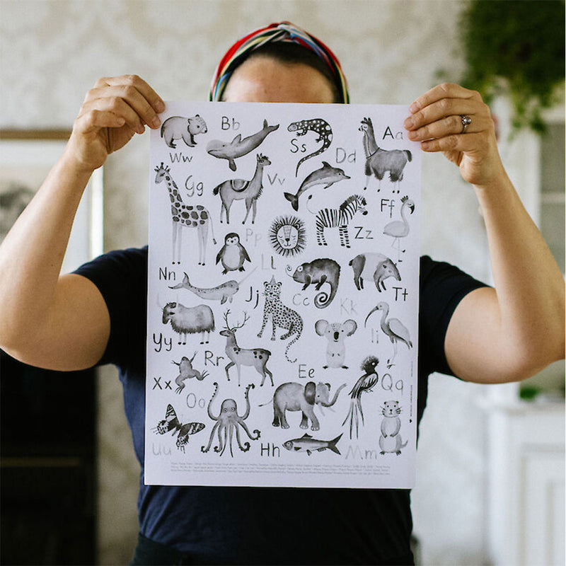 Ma'Loulou Kinder Poster A3 ABC Tiere bei Yay Kids