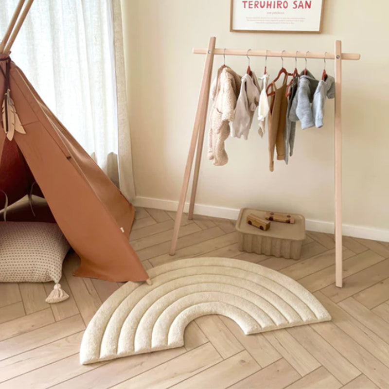 Maison Deux Rainbow Rug Natural Kinderzimmer Teppich bei Yay Kids