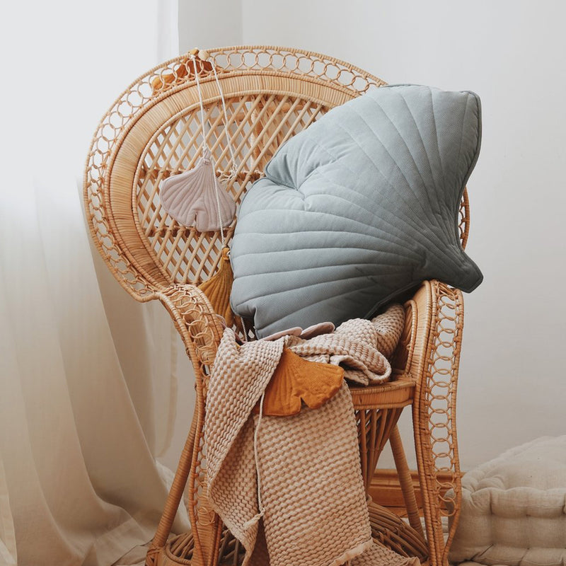 Moi Mili Samt Ginkgo Kissen Mint bei Yay Kids