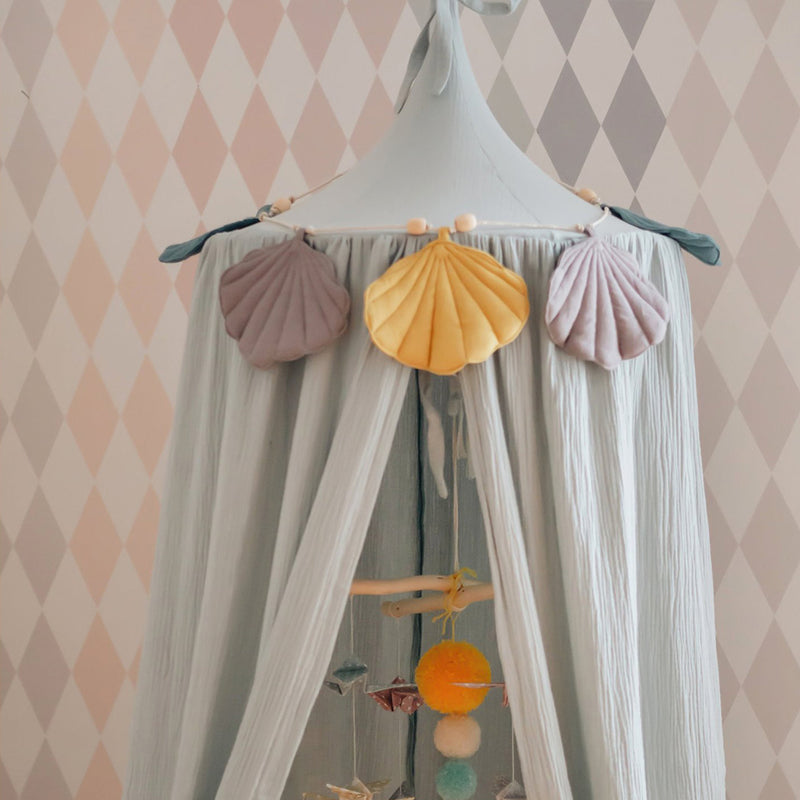 Moi Mili Leinen Muschel Girlande Kinderzimmer bei Yay Kids