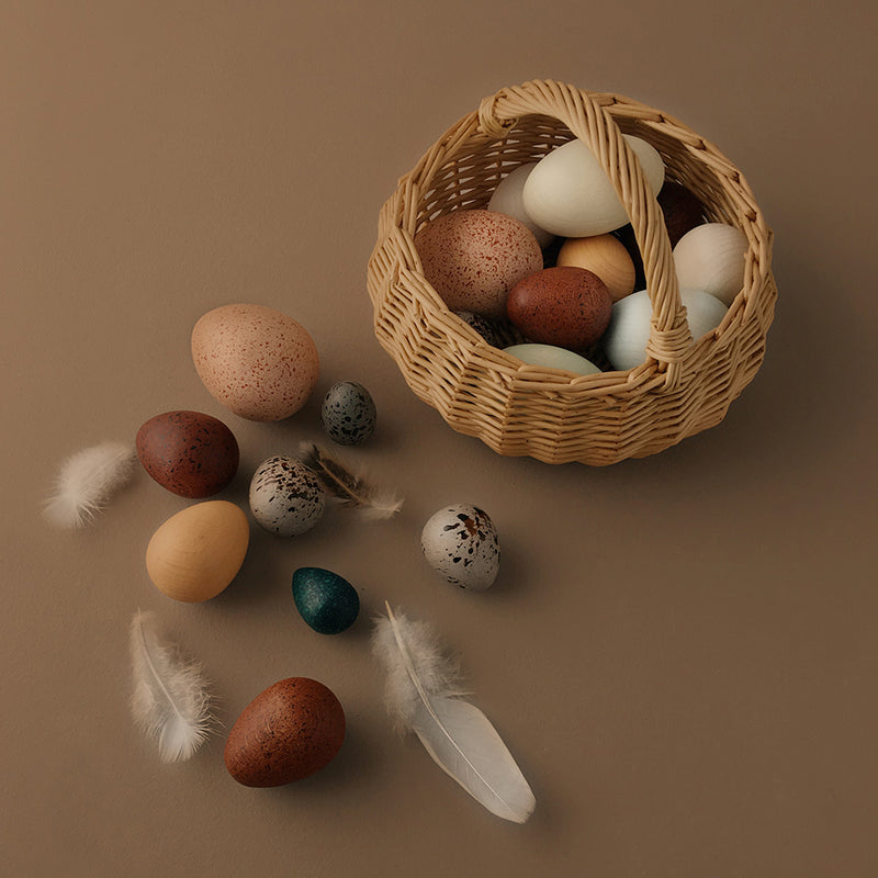 Moon Picnic Spielzeug Holzeier A Dozen Bird Eggs bei Yay Kids