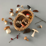 Moon Picnic Spielzeug Korb mit Holz Pilzen bei Yay Kids