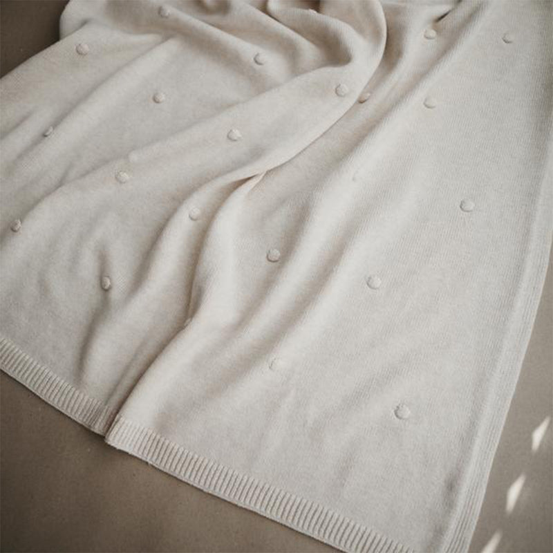 Mushie Baby Strickdecke Ecru bei Yay Kids