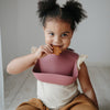 Silicone Baby Bib Powder Blue