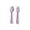 Mushie Kinder Plastik Besteck Set Soft Lilac bei Yay Kids