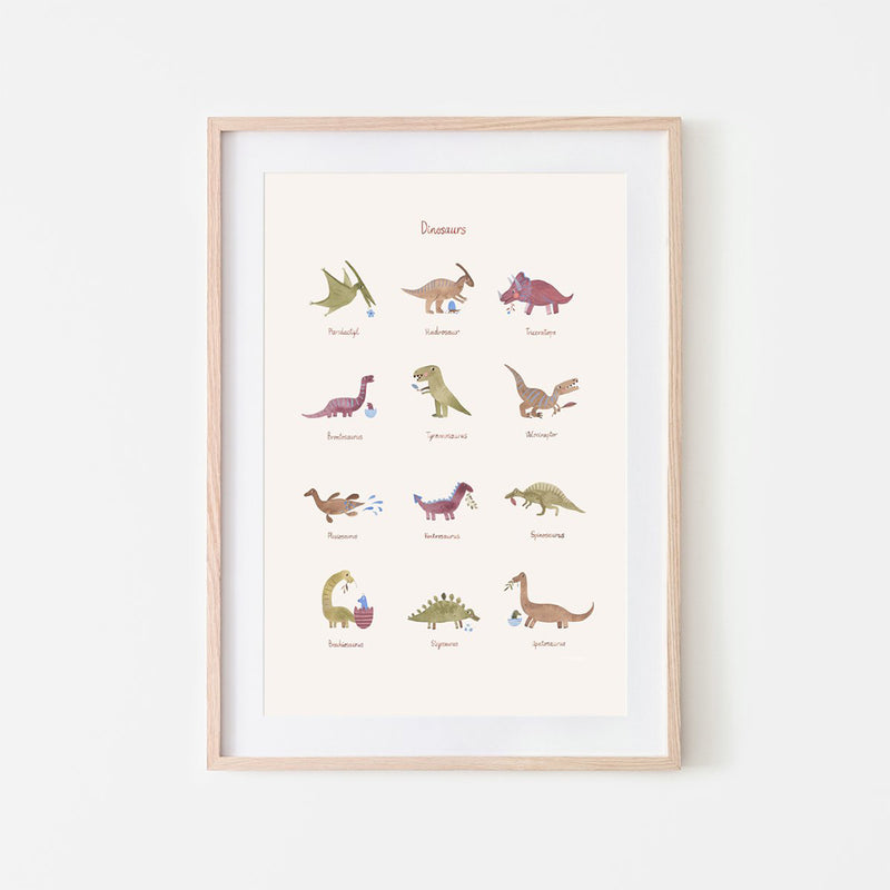 Mushie Kinder Poster Dinosaurier bei Yay Kids