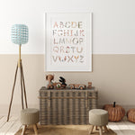Mushie Kinder Poster ABC Floral Alphabet bei Yay Kids