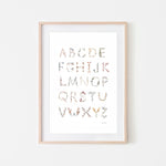 Mushie Kinder Poster Floral Alphabet bei Yay Kids