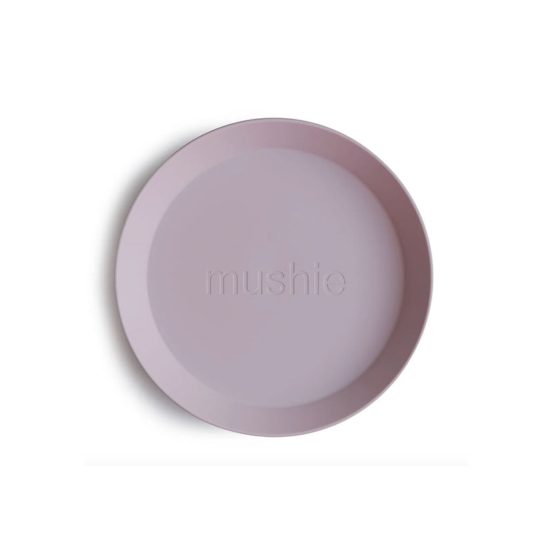Mushie Kinder Plastik Teller Set Soft Lilac bei Yay Kids