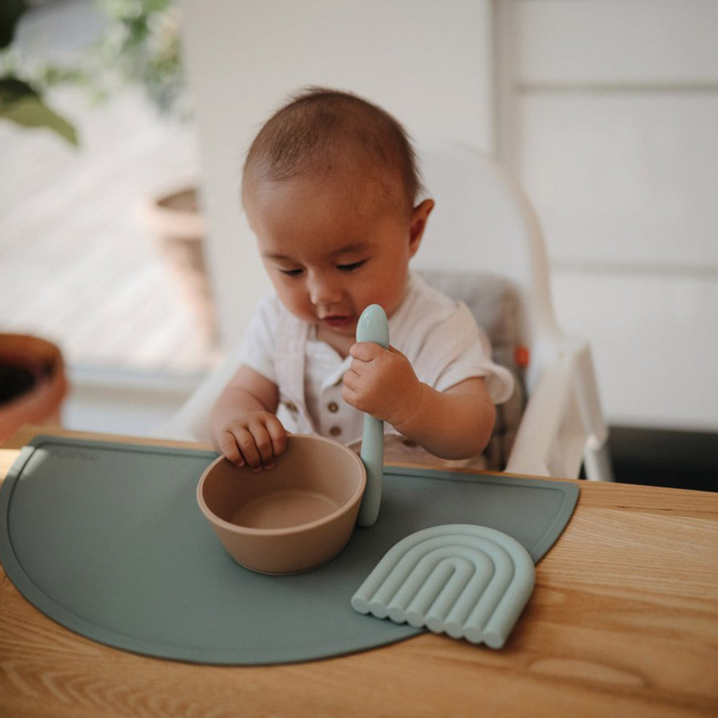 Mushie Baby Silikon Löffel Set bei Yay Kids