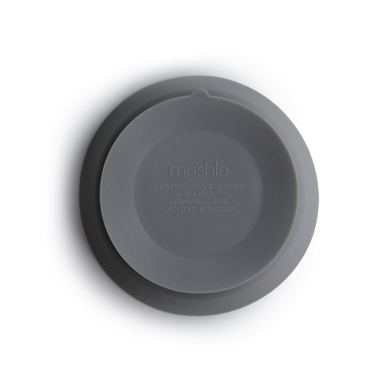 Mushie Baby Silikon Teller Stone mit Saugnapf bei Yay Kids