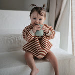 Mushie Baby Silikon Trinkbecher Sippy Cup Cambridge Blue bei Yay Kids