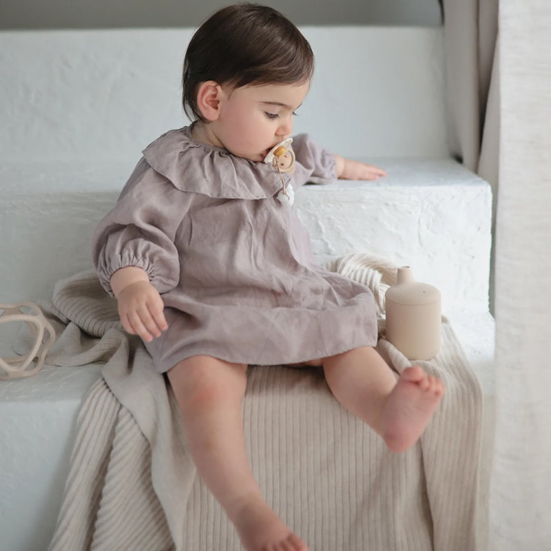 Mushie Baby Silikon Trinkbecher Soft Lilac bei Yay Kids