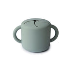 Mushie Baby Silikon Snack Cup Cambridge Blue bei Yay Kids