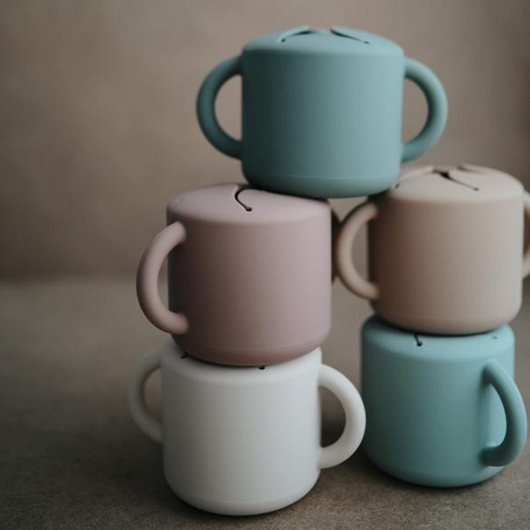 Silikon Snack Becher Cambridge Blue