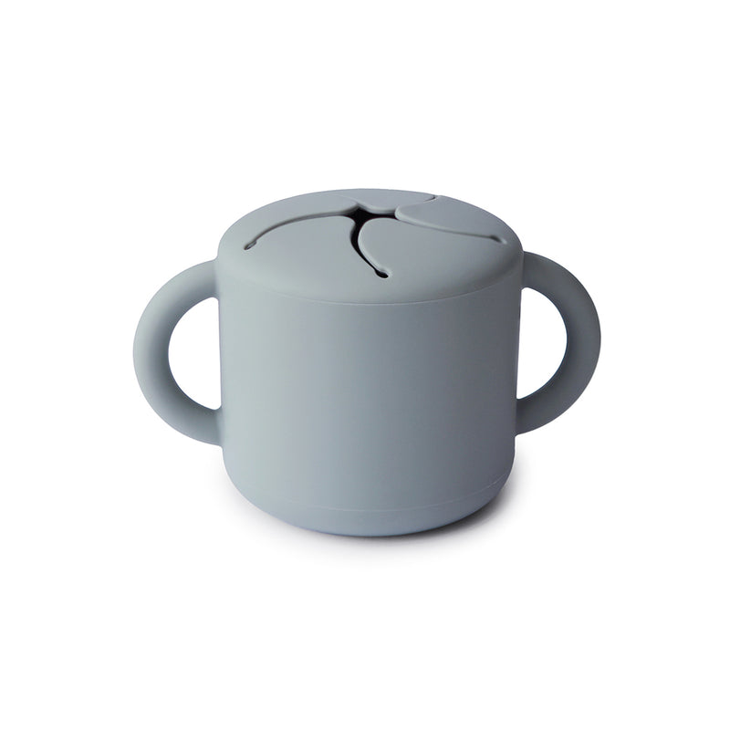 Mushie Baby Silikon Snack Cup Stone bei Yay Kids