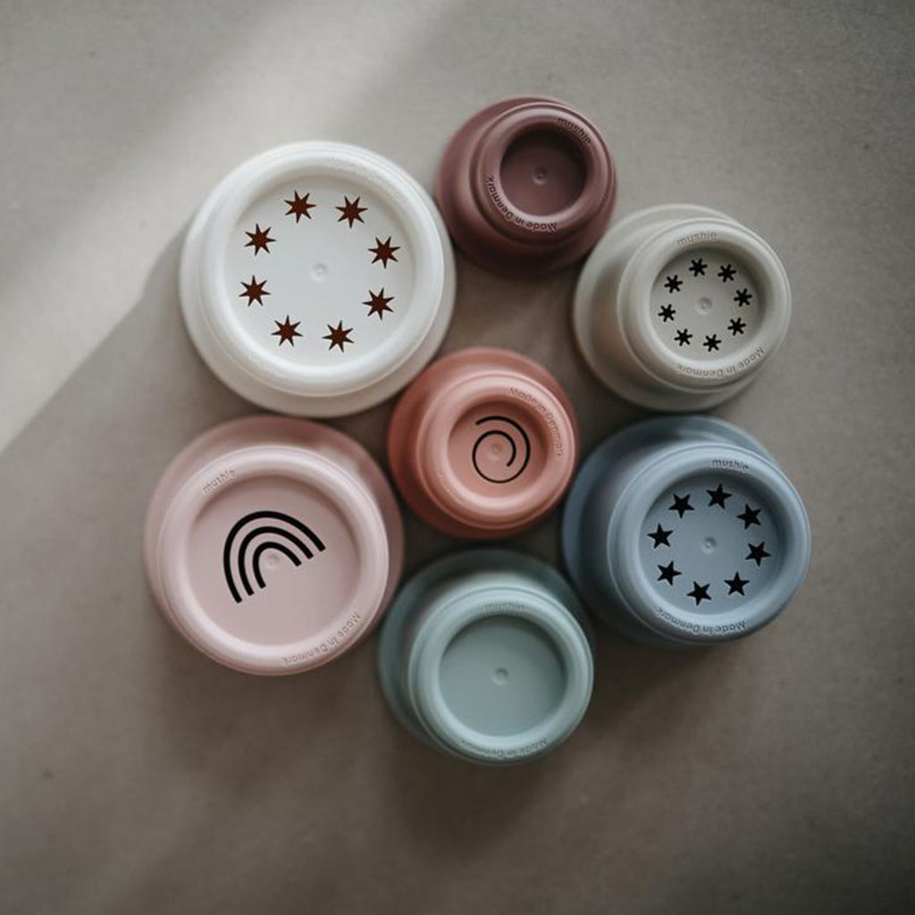 Mushie Babyspielzeug Stapeln bei Yay Kids
