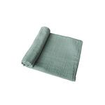 Mushie Baby Swaddle Roman Green bei Yay Kids