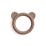 Mushie Baby Silikon Beissring Bär Natural bei Yay Kids