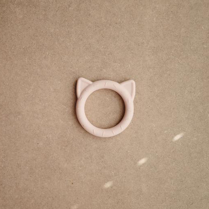 Silicone Teether Cat Blush