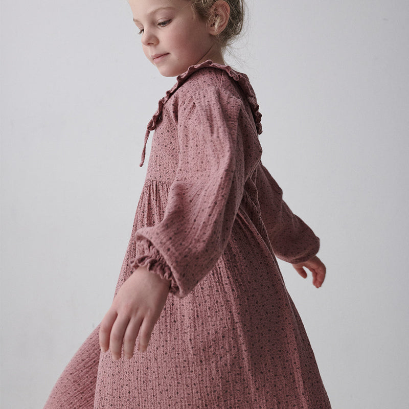 My Little Cozmo Kinder Musselin Kleid Karina Braun bei Yay Kids