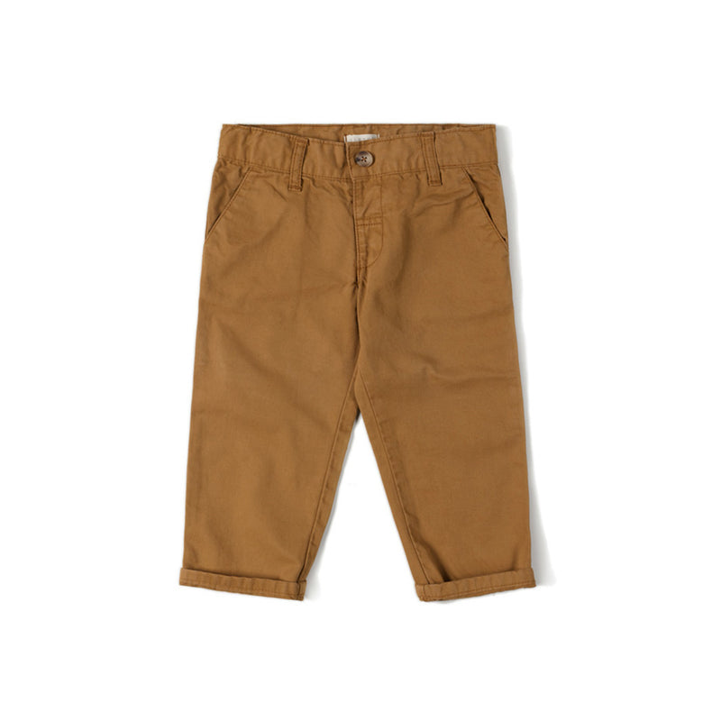 Nixnut Kinder Chino Hose Braun bei Yay Kids