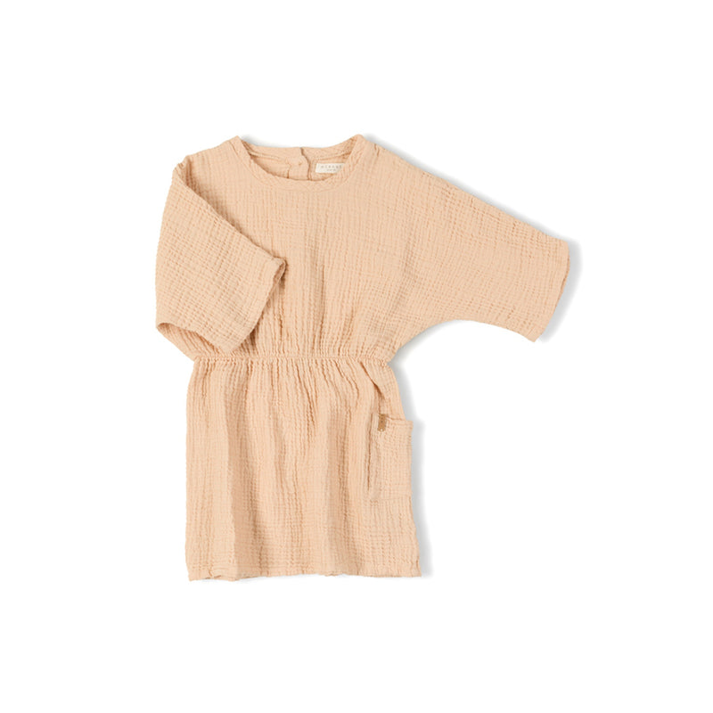 Organic Flow Dress Latte