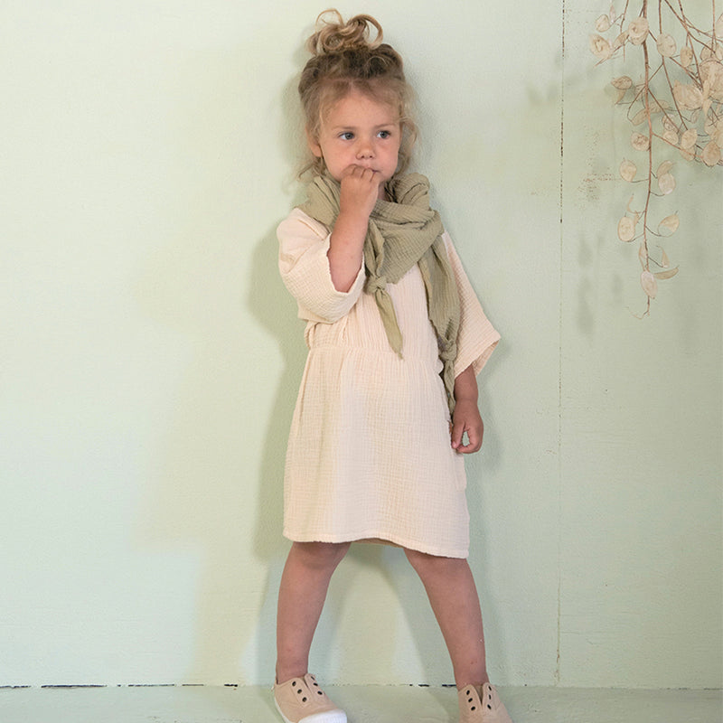 Organic Flow Dress Latte