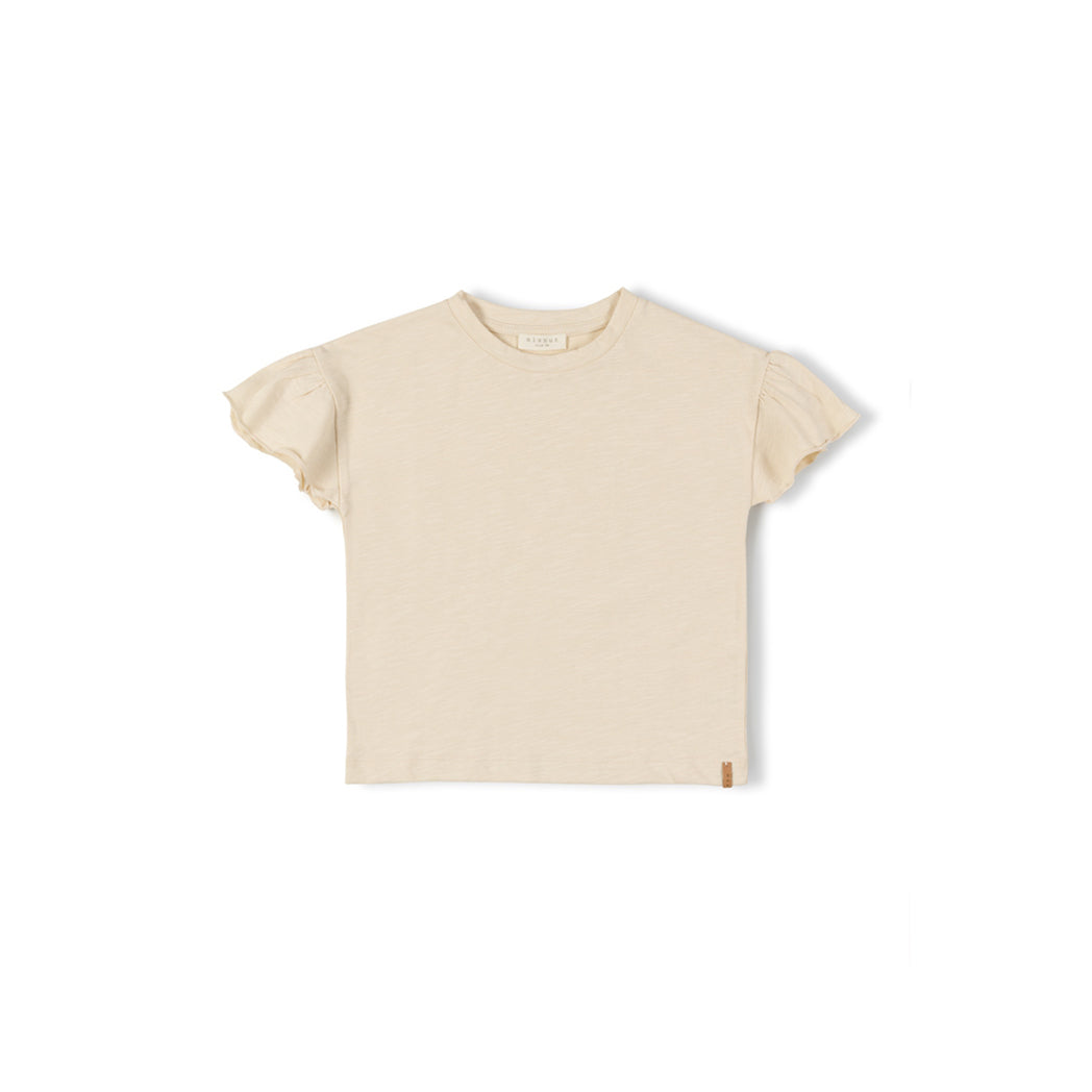 Nixnut Fly Mädchen T-Shirt in hellem Beige bei Yay Kids