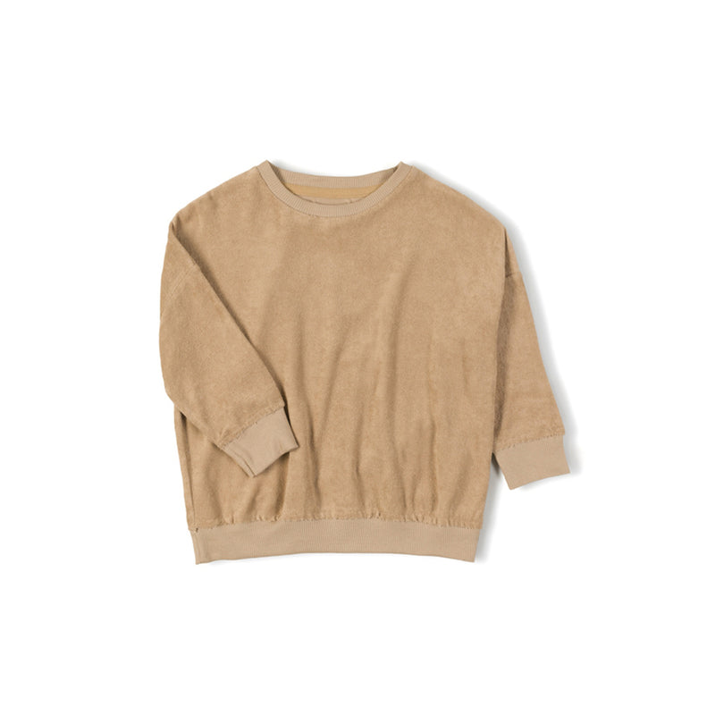 Nixnut Kinder Frotté Pullover Biscuit bei Yay Kids