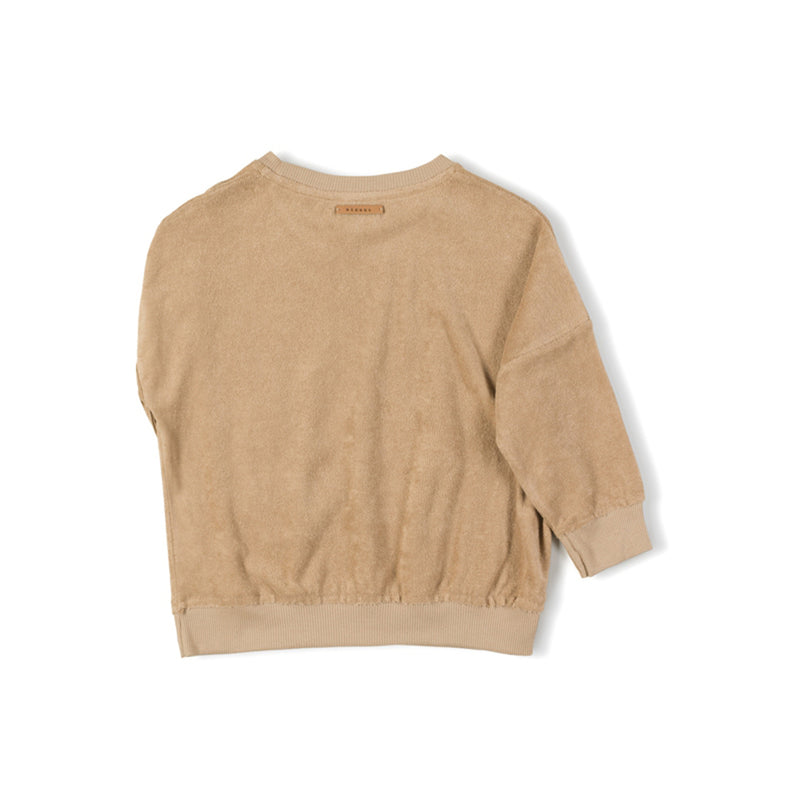 Nixnut Kinder Frotté Pullover Biscuit bei Yay Kids