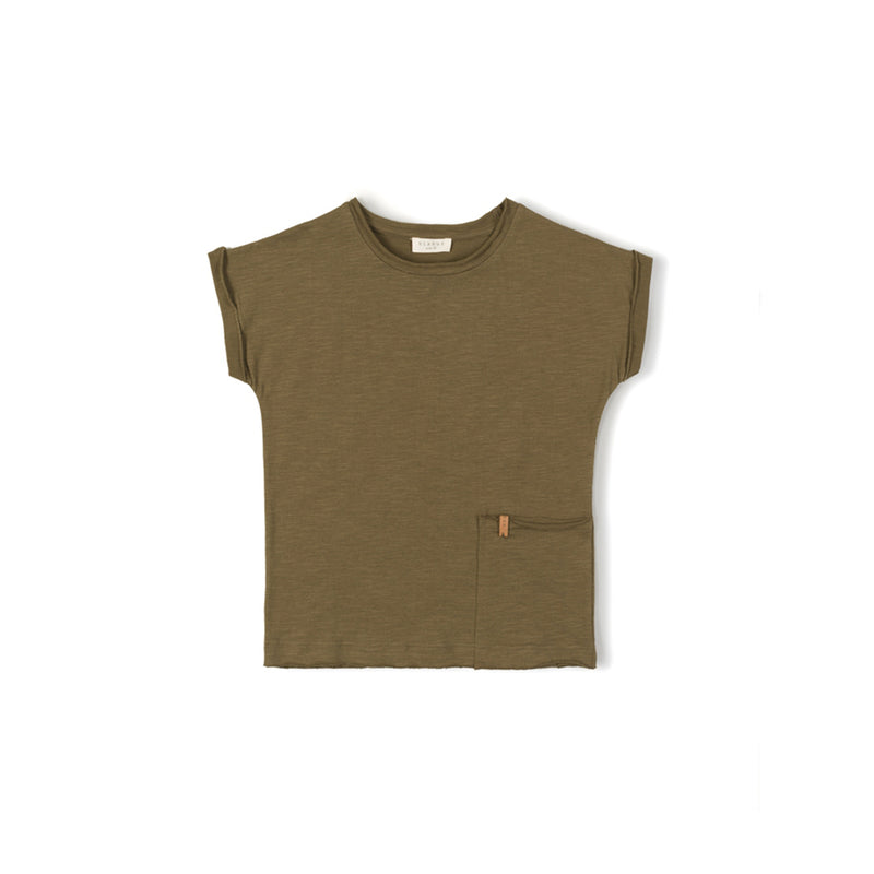 Nixnut Kinder Unisex T-Shirt in Dunkelgrün bei Yay Kids