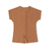 Nixnut Kinder Sommer Frotté Jumpsuit Terracotta bei Yay Kids
