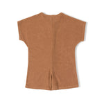 Nixnut Kinder Sommer Frotté Jumpsuit Terracotta bei Yay Kids