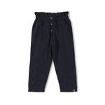 Nixnut Flannel Paperbag Hose Dunkelblau bei Yay Kids