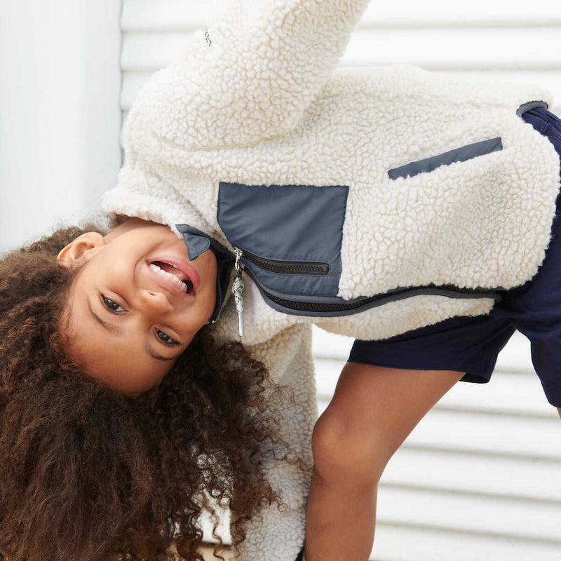 Liewood Kinder Fleece Jacke Nolan Sandy/Tuscany Rose bei Yay Kids