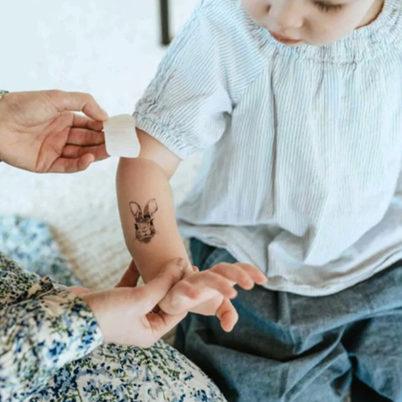 Nuukk Vegane Kinder Tattoos Hasen bei Yay Kids
