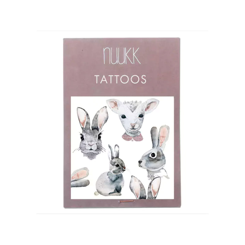 Nuukk Vegane Kinder-Tattoos Hasen bei Yay Kids