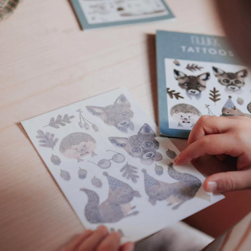 Vegane Tattoos Fuchs und Eichhörnchen
