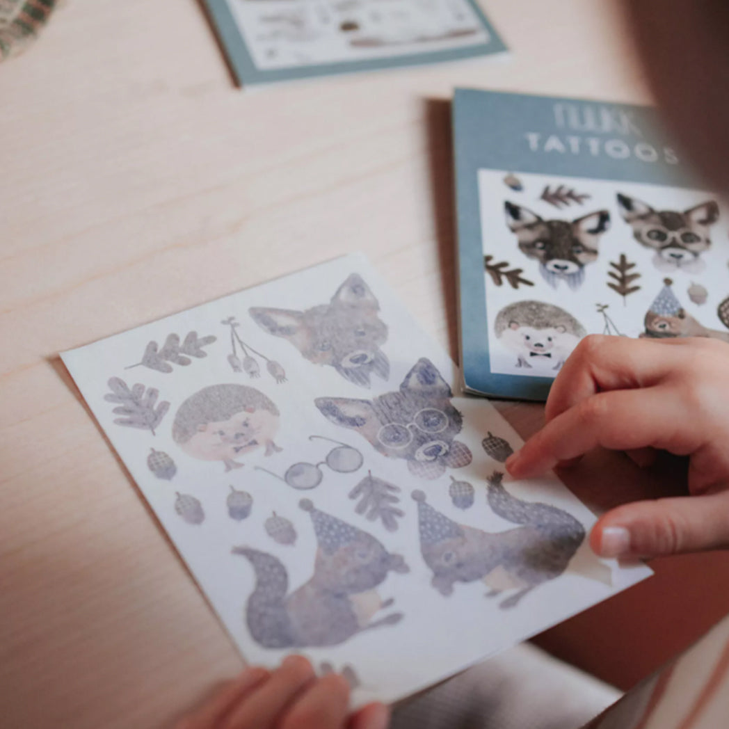 Vegane Tattoos Fuchs und Eichhörnchen