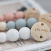 Petit Stellou Schnullerkette Weiss aus Holz bei Yay Kids