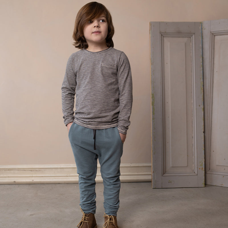 Phil & Phae Kinder Hose Bio-Bauwolle Petrol bei Yay Kids