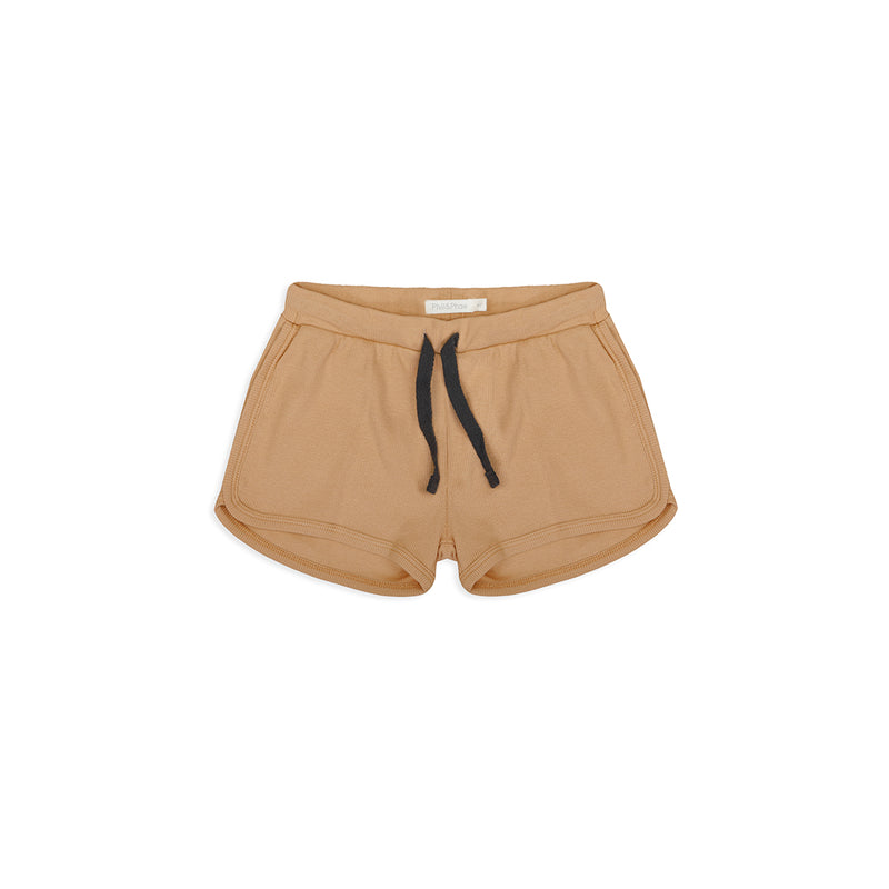 Phil & Phae Kinder Shorts mellow apricot gerippt bei Yay Kids