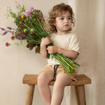 Phil & Phae Baby Shorts mellow apricot gerippt bei Yay Kids